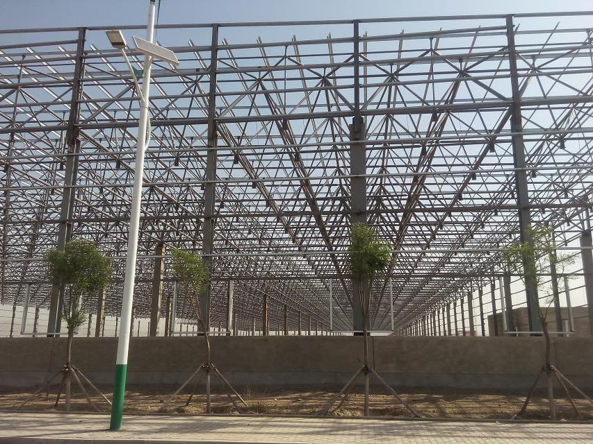 嘉峪关汽车工业厂房网架