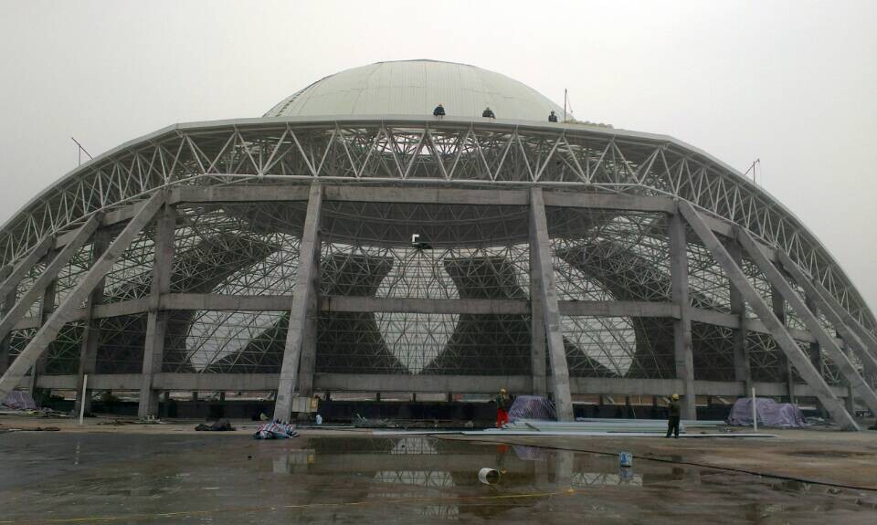 嘉峪关温泉馆网架工程